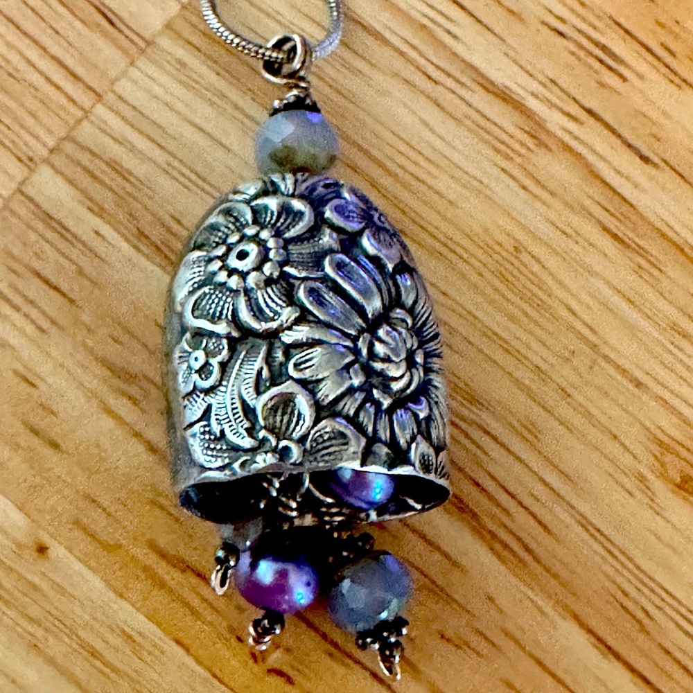 Beautiful Handmade Pendant from Utensils 😃 on A Silver Chain
